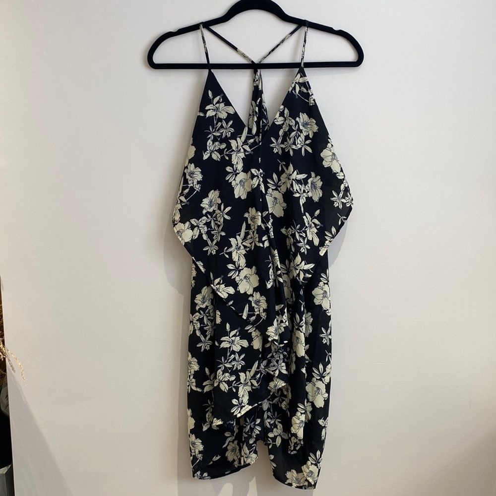 Navy Floral Dress
